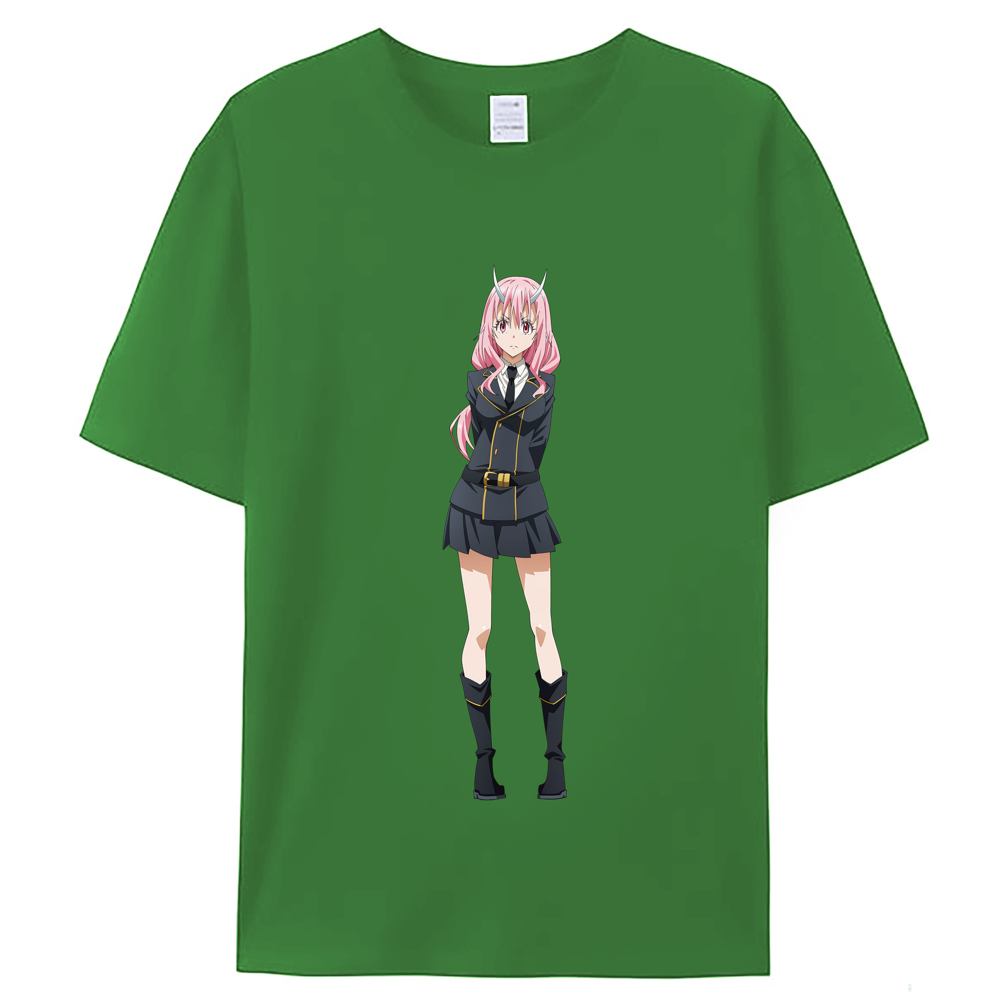 （画像用） 転スラ Regarding Reincarnated to Slime レディースカジュアルプリントTシャツ（綿100％）
